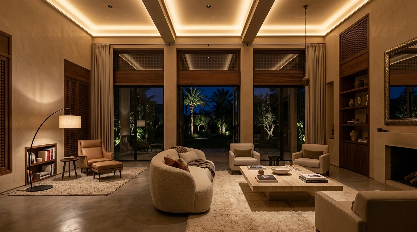 Conception d'Éclairage Résidentiel de Luxe & Villas d'Architecte