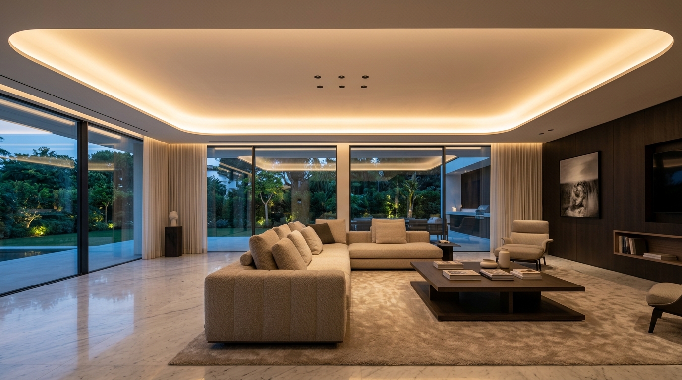 LED au Plafond & Gorges Lumineuses : Guide Technique, Dimensionnement & Éclairage Indirect