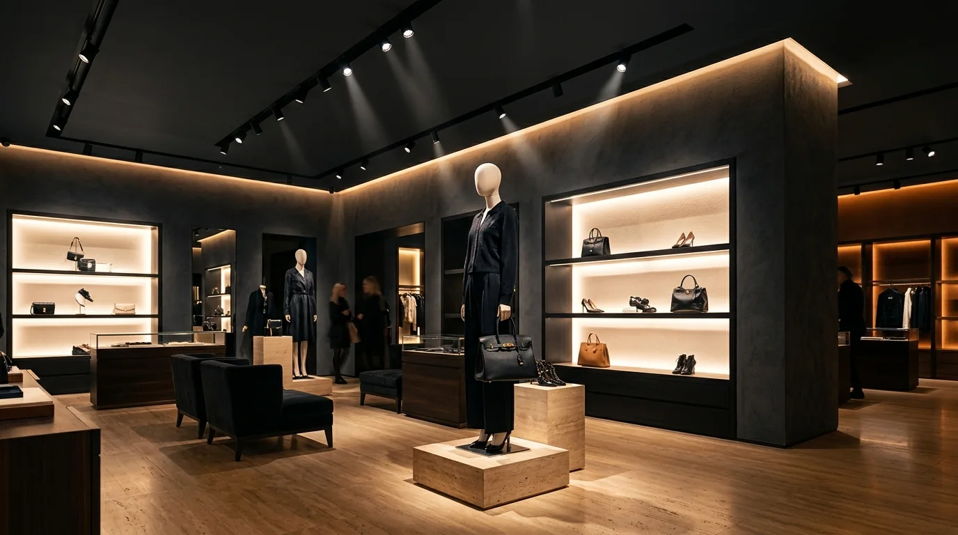 Éclairage Commercial, Retail & Espaces de Vente
