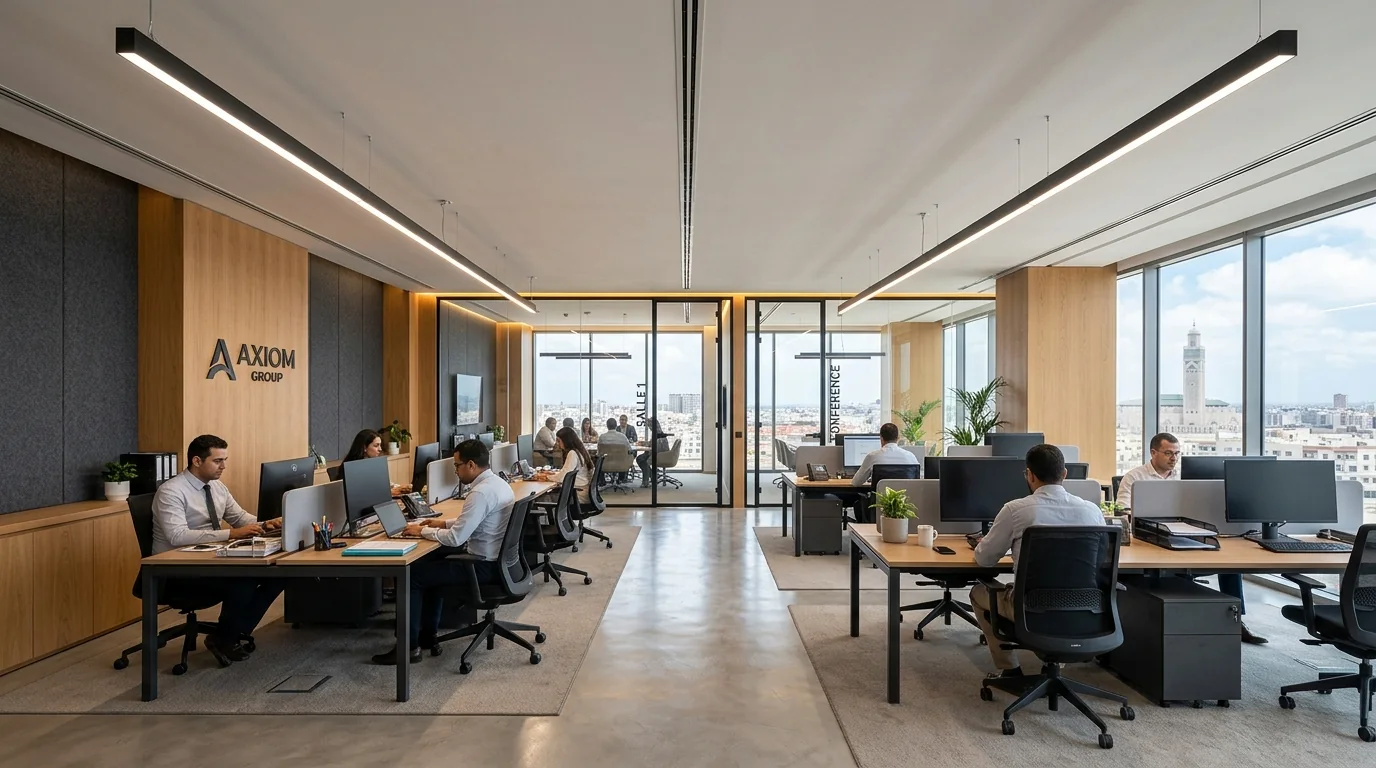 Éclairage Tertiaire, Sièges Sociaux & Espaces de Coworking