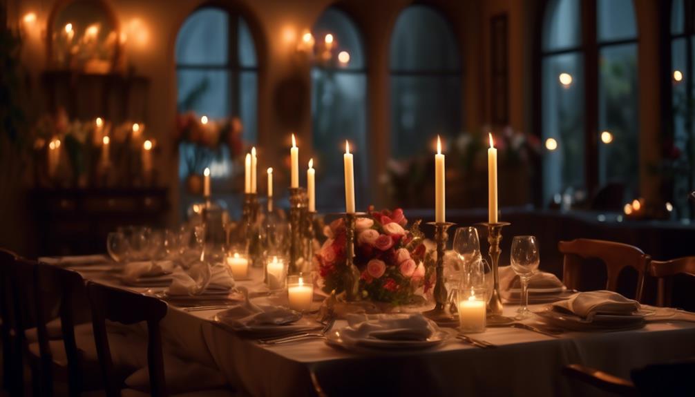 candlelit luminaires in french