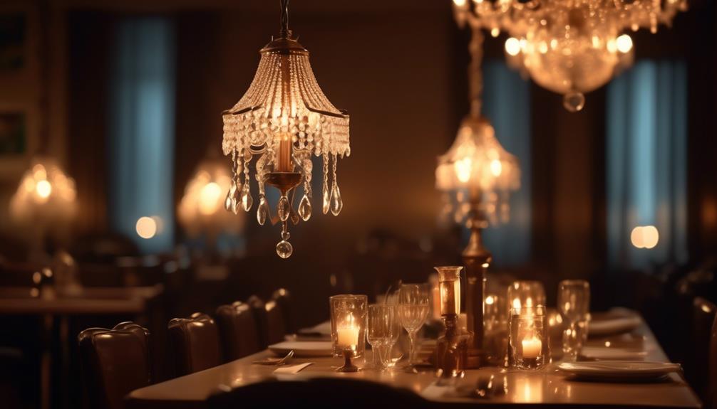 romantic lighting fixtures for restaurants revealed